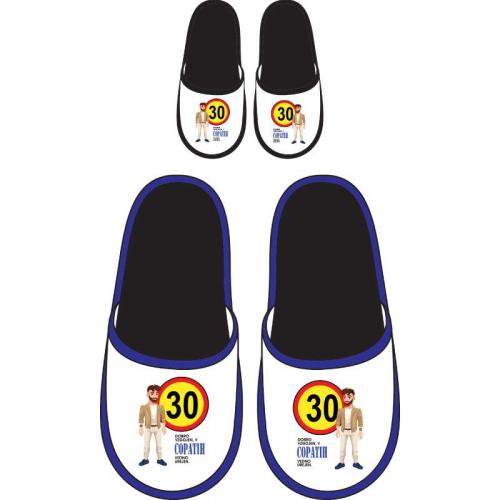 Hišni copati ~ šaljivi, moški, za 30. let