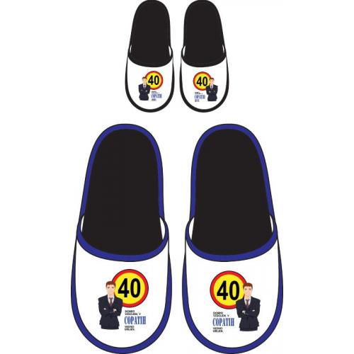 Hišni copati ~ šaljivi, moški, za 40. let