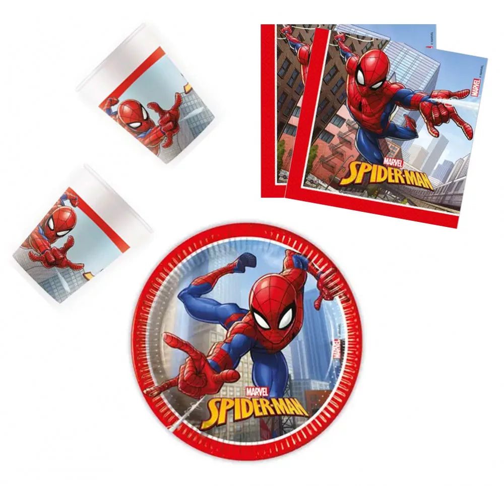 Spiderman namizni set za 8 otrok