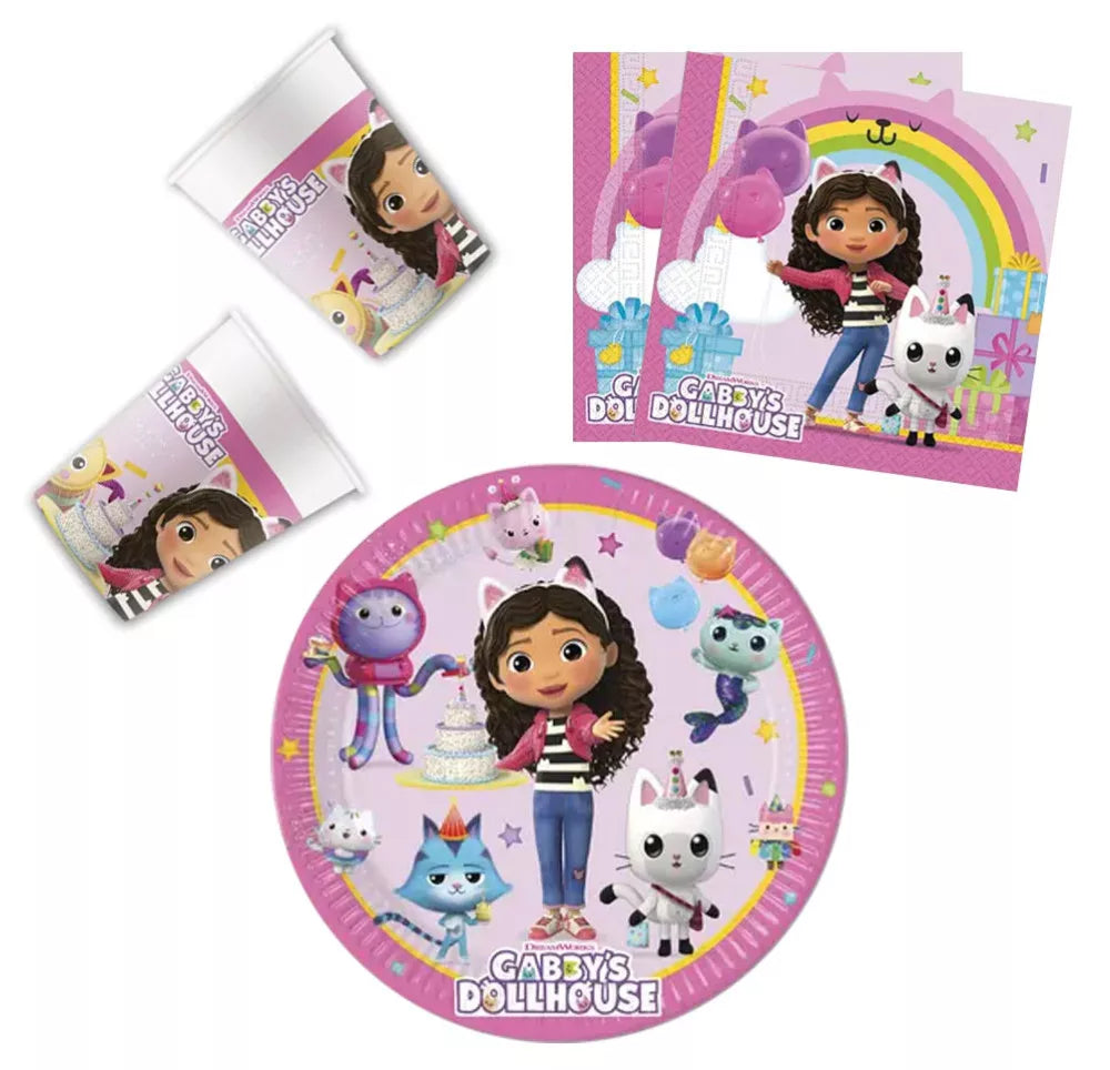 Gabijina hiška za punčke namizni set za 8 otrok