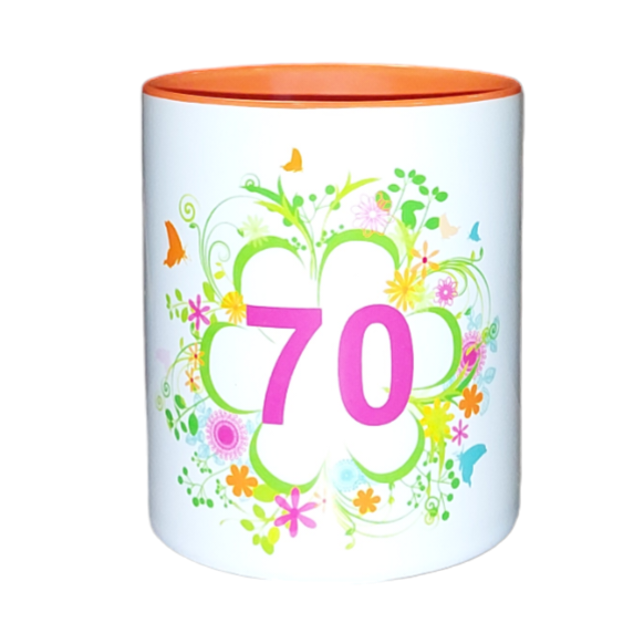 Keramični lonček za 70.let