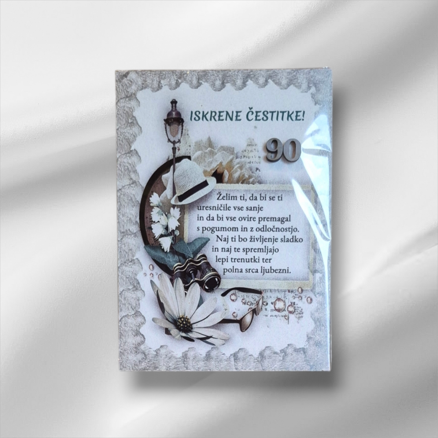 Voščilo na lesu za 90.let