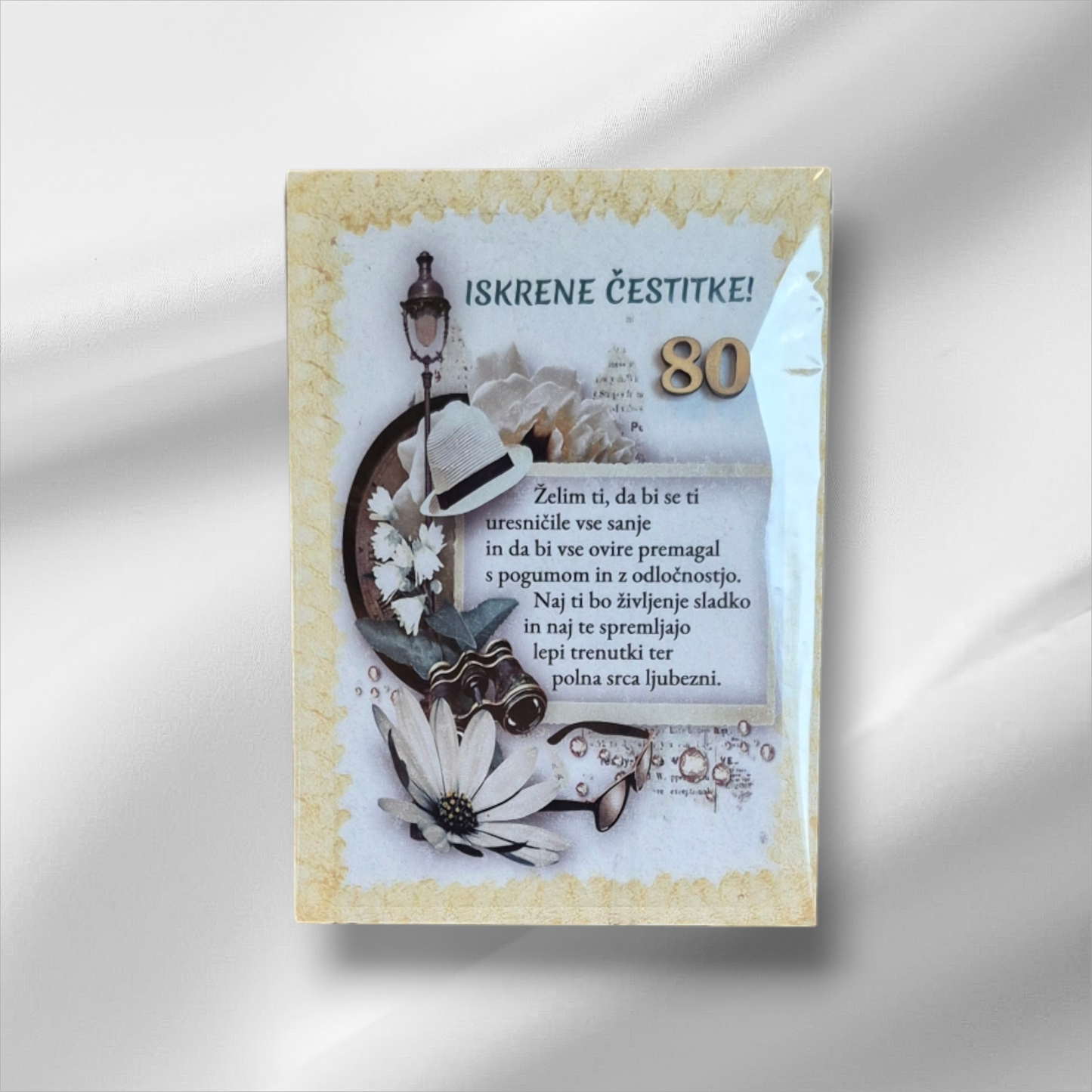 Voščilo na lesu za 80.let