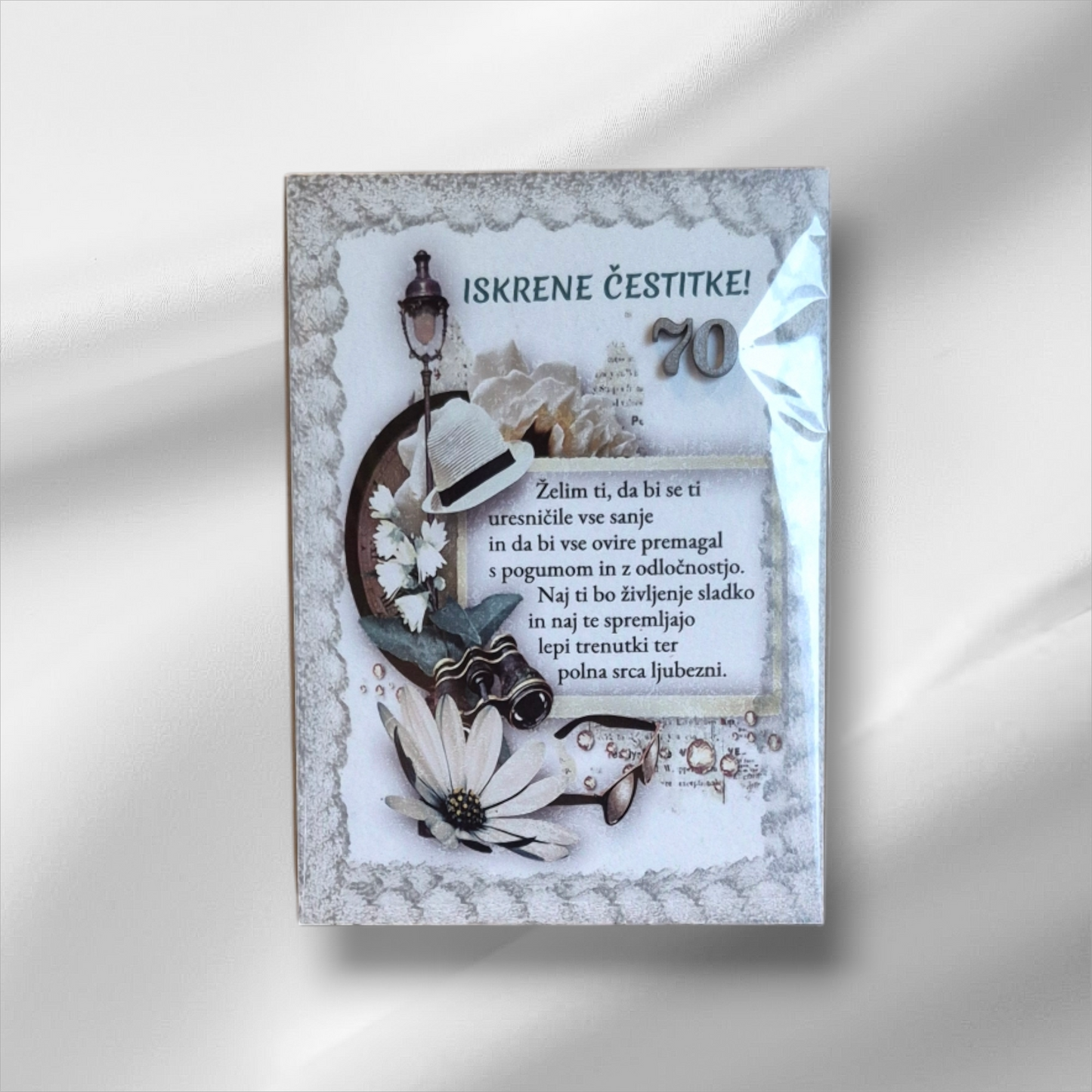 Voščilo na lesu za 70.let