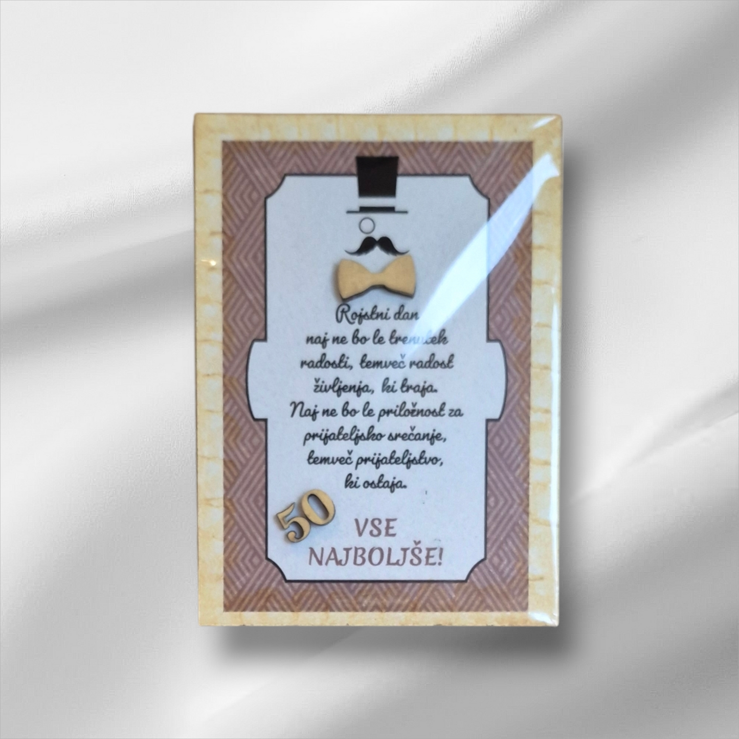 Voščilo na lesu za 50.let