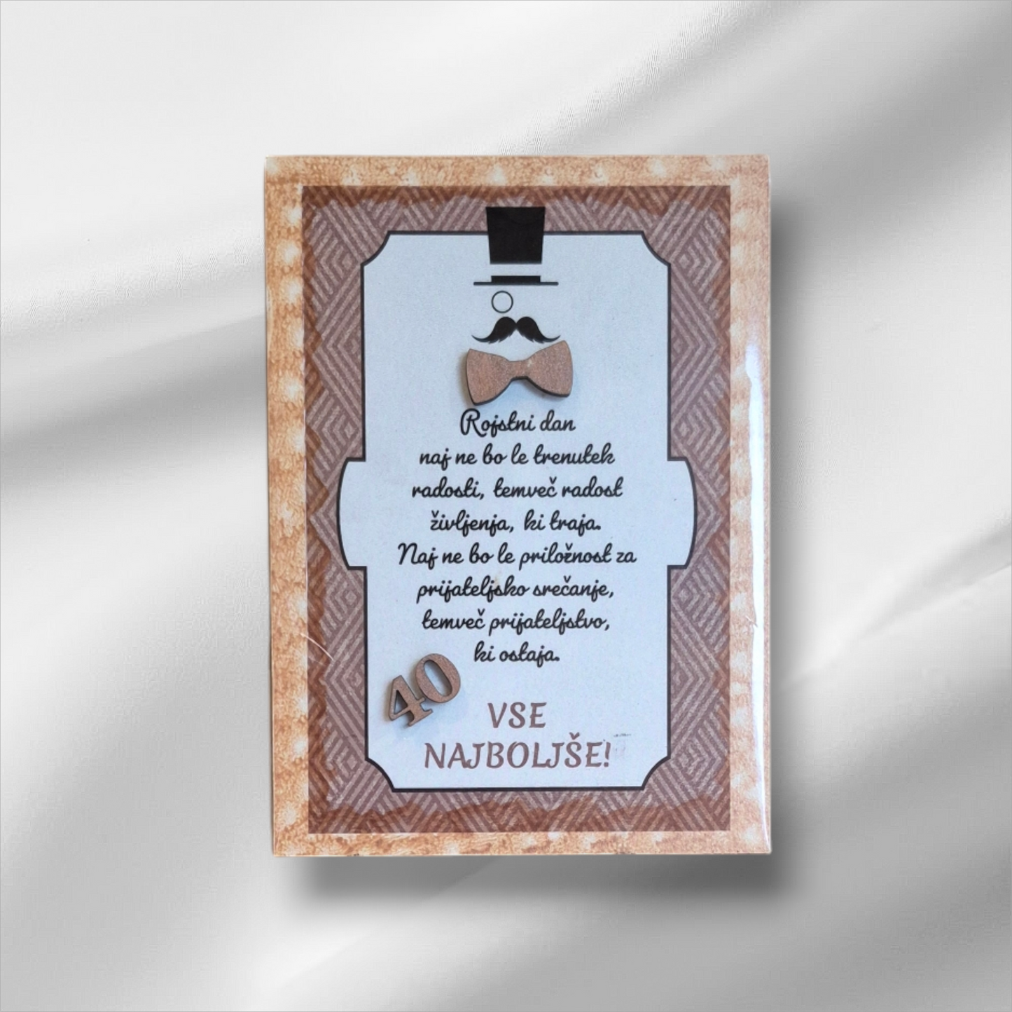 Voščilo na lesu za 40.let