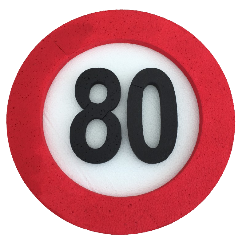 Prometni znak, številka 80