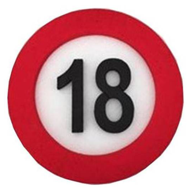 Prometni znak, številka 18