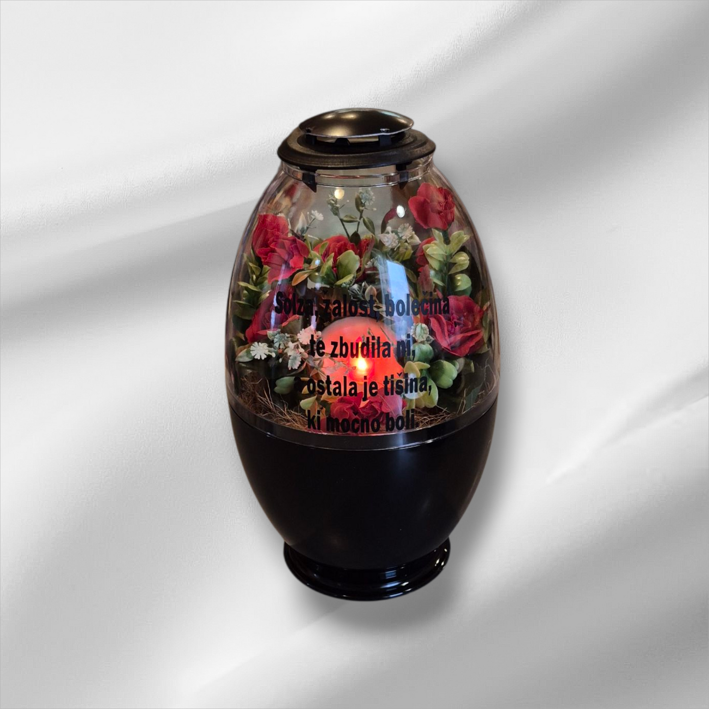 Elektronski nagrobni aranžma s posvetilom