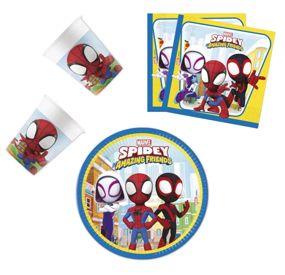 Spiderman namizni set za 8 otrok