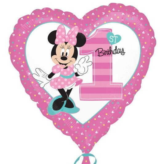 Balon folija, Minnie 1st Birthday, 43 cm