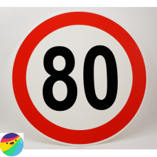 Prometni znak, številka 80
