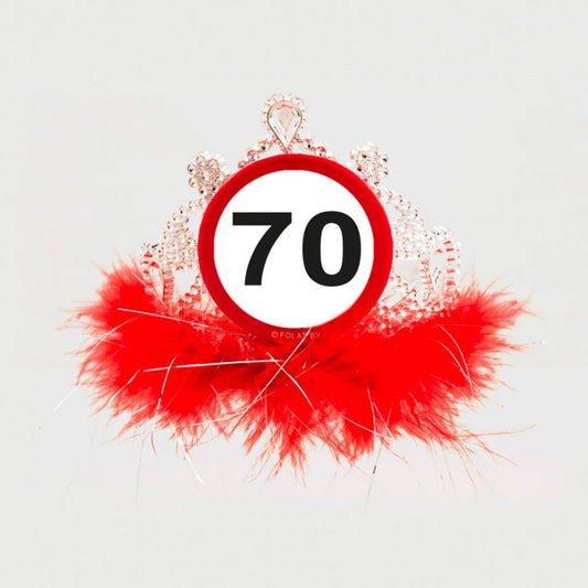Tiara s številko za 70. let